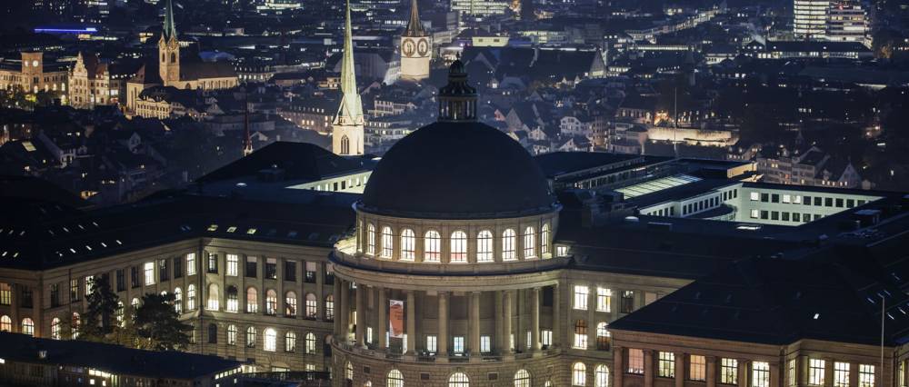  ETH Zurich by night. Wikimedia Commons, User:ETH-Bibliothek, CC BY-SA 4.0 